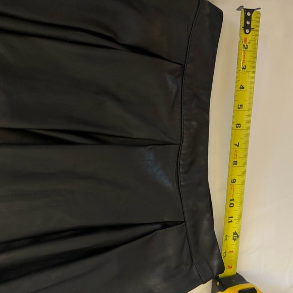 Faux Leather Midi Skirt in Black size 6 - Picture 4 of 6